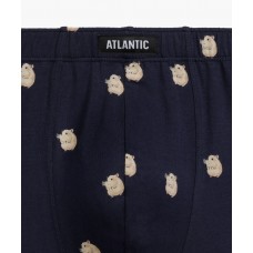 Мужские трусы-шорты Atlantic, набор из 3 шт., хлопок, черные + графит, 3MH-164 L