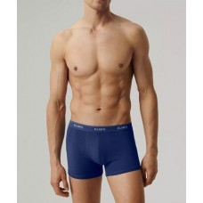 Мужские трусы-шорты Atlantic, набор из 3 шт., хлопок, черные + графит, 3MH-164 L