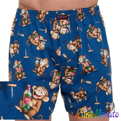 Труси-боксери сімейні шорти чоловічі Cornette 001-200 р. 4XL (56)  синій