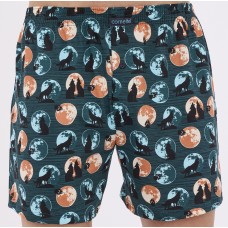 Труси Боксери чоловічі сімейні трикотажні бавовняні Cornette Classic 001-159 L вовки