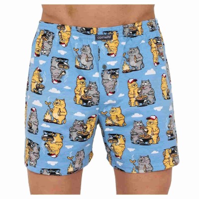 Набір трусів-шортів чоловічих сімейних бавовняних Cornette Classic 2XL 3 шт Синій ведмедик