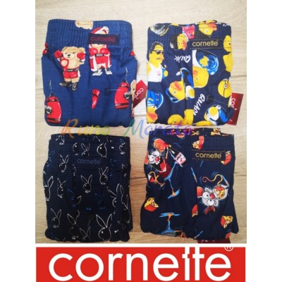 Набір трусів-шортів чоловічих сімейних бавовняних Cornette Classic 2XL 4 шт Синій Playboy