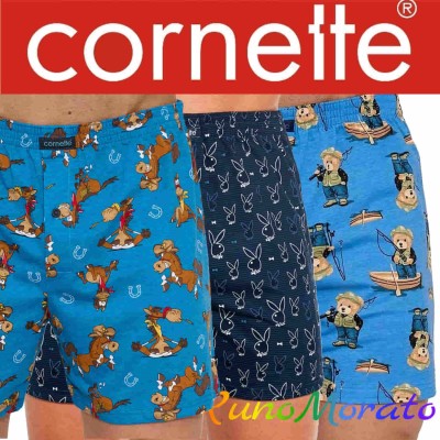 Набір трусів-шортів чоловічих сімейних бавовняних Cornette Classic 2XL 3 шт Синій Playboy1
