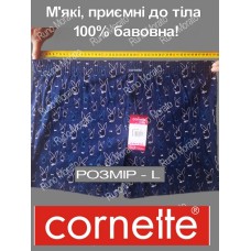 Набір трусів-шортів чоловічих сімейних бавовняних Cornette Classic 2XL 3 шт Синій Playboy