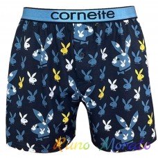 Труси-боксери чоловічі Cornette 882-01 Classic XL Сині Playboy широка гумка