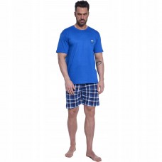 Пижама (футболка + шорты) мужская хлопковая Cornette Mens sleepwear 326-187 A25 M Синяя (5902458260515)