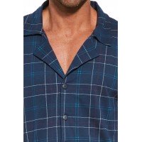 Cornette 114/65 Піжама чоловіча футболка довгий рукав + штани XXL синій