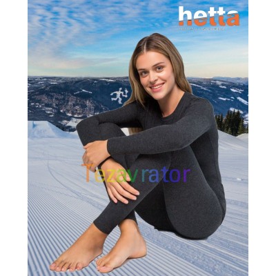 Термоджемпер термофутболка жіноча з вовною 50% Hetta WT01 M sagnei