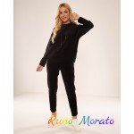 Жіночий Спортивний Домашній костюм De Lafense 601 MACARENA M чорний