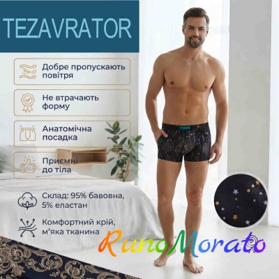 Чоловічі труси шорти боксери Tezavrator МШ 950254 56