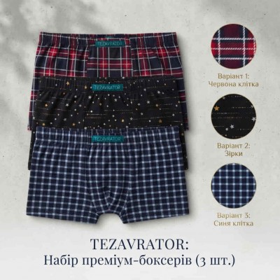 Чоловічі труси шорти боксери Tezavrator МШ 950254 56