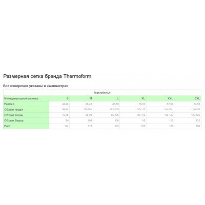 Комплект женский термобелья Thermoform 17001 с высоким содержанием хлопка M Серый