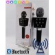 Бездротовий мікрофон караоке ws-1688 Wster з колонкою Блютуз Bluetooth динаміком Black Чорний