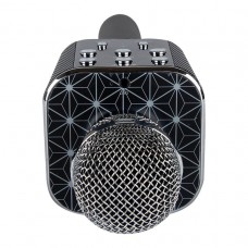 Бездротовий мікрофон караоке ws-1688 Wster з колонкою Блютуз Bluetooth динаміком Black Чорний