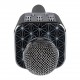 Бездротовий мікрофон караоке ws-1688 Wster з колонкою Блютуз Bluetooth динаміком Black Чорний