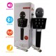 Мікрофон для караоке Wster 1688 Чорний Бездротовий 3в1 Bluetooth Колонка з 5 Вт звуком Функцією Зміни Голосу та використанням як Радіоприймач для дітей і дорослих б/у