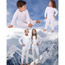 Детский термокомплект для девочек и мальчиков Thermoform 20-001/20-002 р. 110-116 см белый