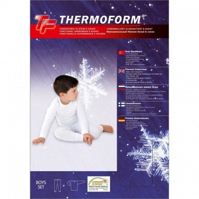 Детский термокомплект для девочек и мальчиков Thermoform 20-001/20-002 р. 122-128 см белый