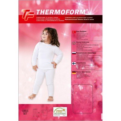 Детский термокомплект для девочек и мальчиков Thermoform 20-001/20-002 р. 98-104 см белый