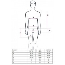 Мужской костюм Passion 016 SET размер XXL/XXXL черный