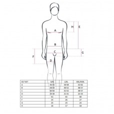 Мужской костюм Passion 017 SET, black L/XL