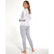 Пижама женская Cornette Лонгслив+брюки PD-740-326 PATTY S white/melange белый-меланж
