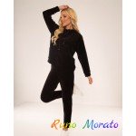 Жіночий Спортивний Домашній костюм De Lafense 601 MACARENA M чорний