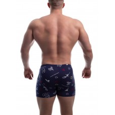 Чоловічі труси шорти боксери Tezavrator  МШ 950215 р.52 синий