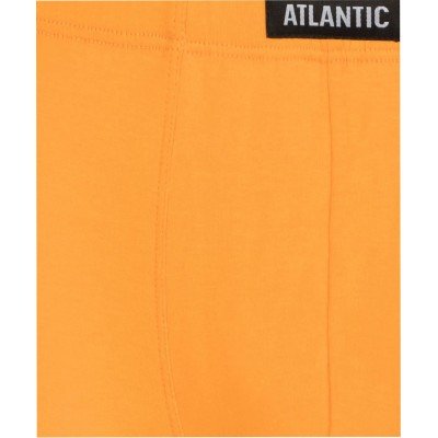 Мужские трусы шорты Atlantic, набор из 3 шт., хлопок, черные + желтые + серо-голубые, 3SMH-048 L