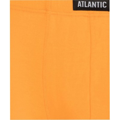 Мужские трусы шорты Atlantic, набор из 3 шт., хлопок, черные + желтые + серо-голубые, 3SMH-048 XL