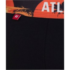Мужские трусы-шорты Atlantic, набор из 3 шт., хлопок, черные + графит, 3MH-164 M