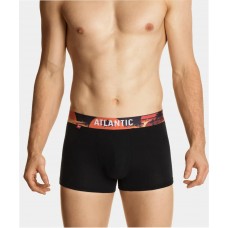 Мужские трусы-шорты Atlantic, набор из 3 шт., хлопок, черные + графит, 3MH-164 M