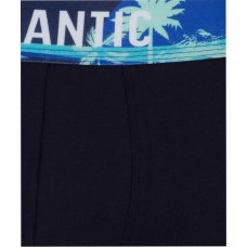 Мужские трусы шорты Atlantic, набор из 3 шт., хлопок, темно-синие + темно-голубые + голубые, 3MH-164 M