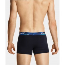 Мужские трусы шорты Atlantic, набор из 3 шт., хлопок, темно-синие + темно-голубые + голубые, 3MH-164 M