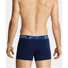 Мужские трусы шорты Atlantic, набор из 3 шт., хлопок, темно-синие + темно-голубые + голубые, 3MH-164 XL