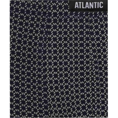 Мужские трусы шорты Atlantic, набор из 3 шт., хлопок, темно-синие + серо-голубые + темно-голубые, 3MH-170 L