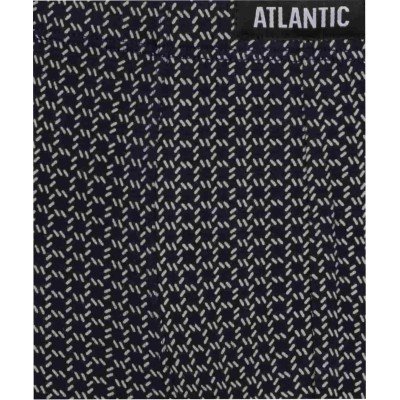 Мужские трусы шорты Atlantic, набор из 3 шт., хлопок, темно-синие + серо-голубые + темно-голубые, 3MH-170 L