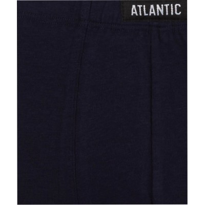 Мужские трусы шорты Atlantic, набор из 3 шт., хлопок, зеленые + темно-синие + серые, 3MH-170 L