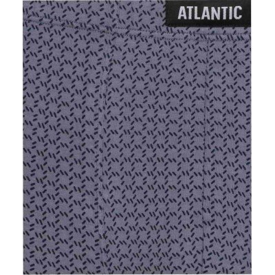Мужские трусы шорты Atlantic, набор из 3 шт., хлопок, зеленые + темно-синие + серые, 3MH-170 L