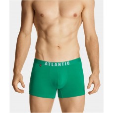 Мужские трусы шорты Atlantic, набор из 5 шт., хлопок, темно-синие + серо-голубые + зеленые + темно-голубые, 5SMH-004 M