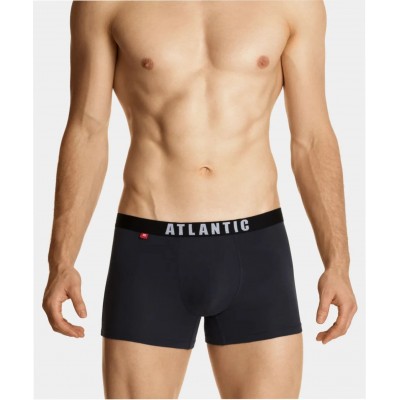 Мужские трусы шорты Atlantic, набор из 5 шт., хлопок, графит + черные + красные + голубые + бирюзовые, 5SMH-004 M