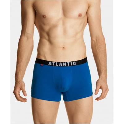 Мужские трусы шорты Atlantic, набор из 5 шт., хлопок, графит + черные + красные + голубые + бирюзовые, 5SMH-004 M