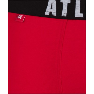 Мужские трусы шорты Atlantic, набор из 5 шт., хлопок, графит + черные + красные + голубые + бирюзовые, 5SMH-004 M