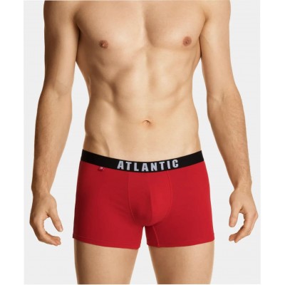 Мужские трусы шорты Atlantic, набор из 5 шт., хлопок, графит + черные + красные + голубые + бирюзовые, 5SMH-004 M
